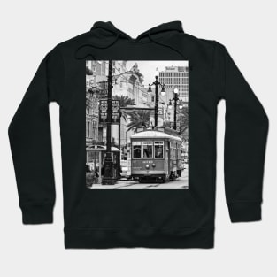 New Orleans Red Streetcar B+W Hoodie